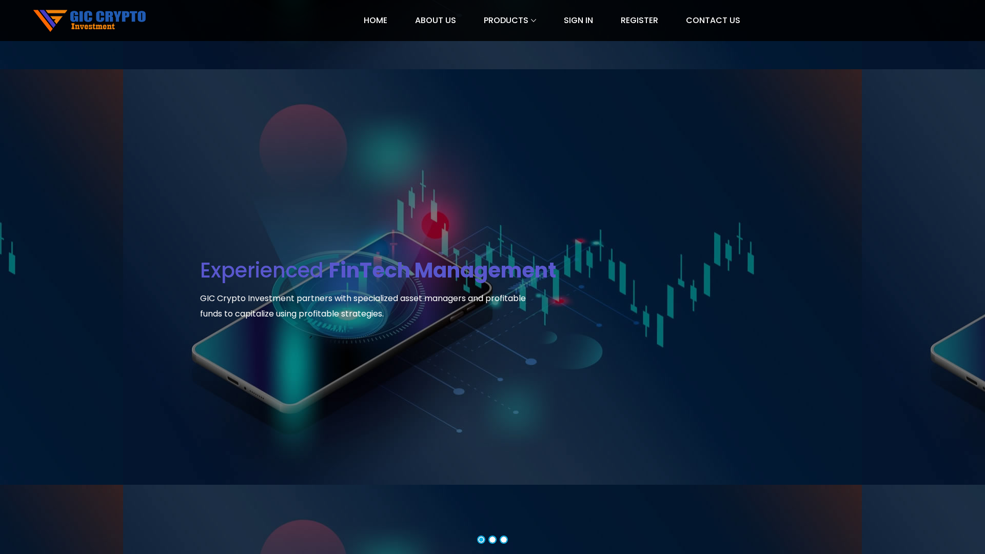 Screenshot of gicscrypto.com