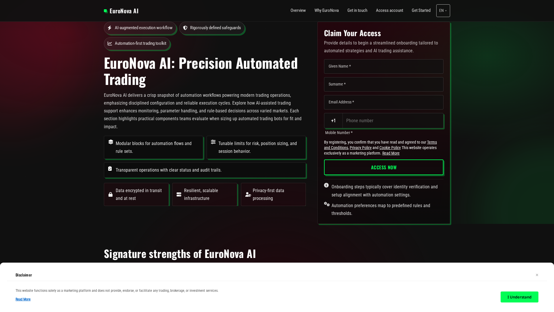 Screenshot of euronovaai.icu