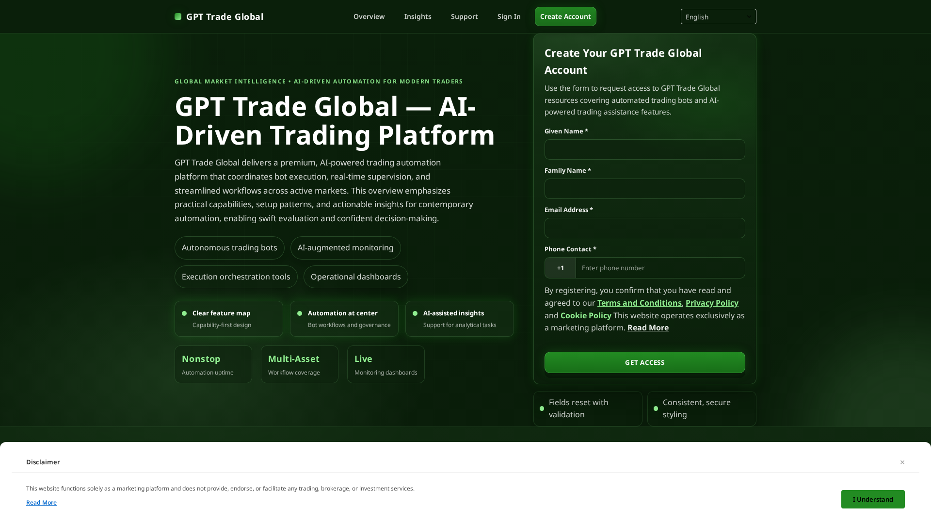 Screenshot of gpttradeglobal.icu
