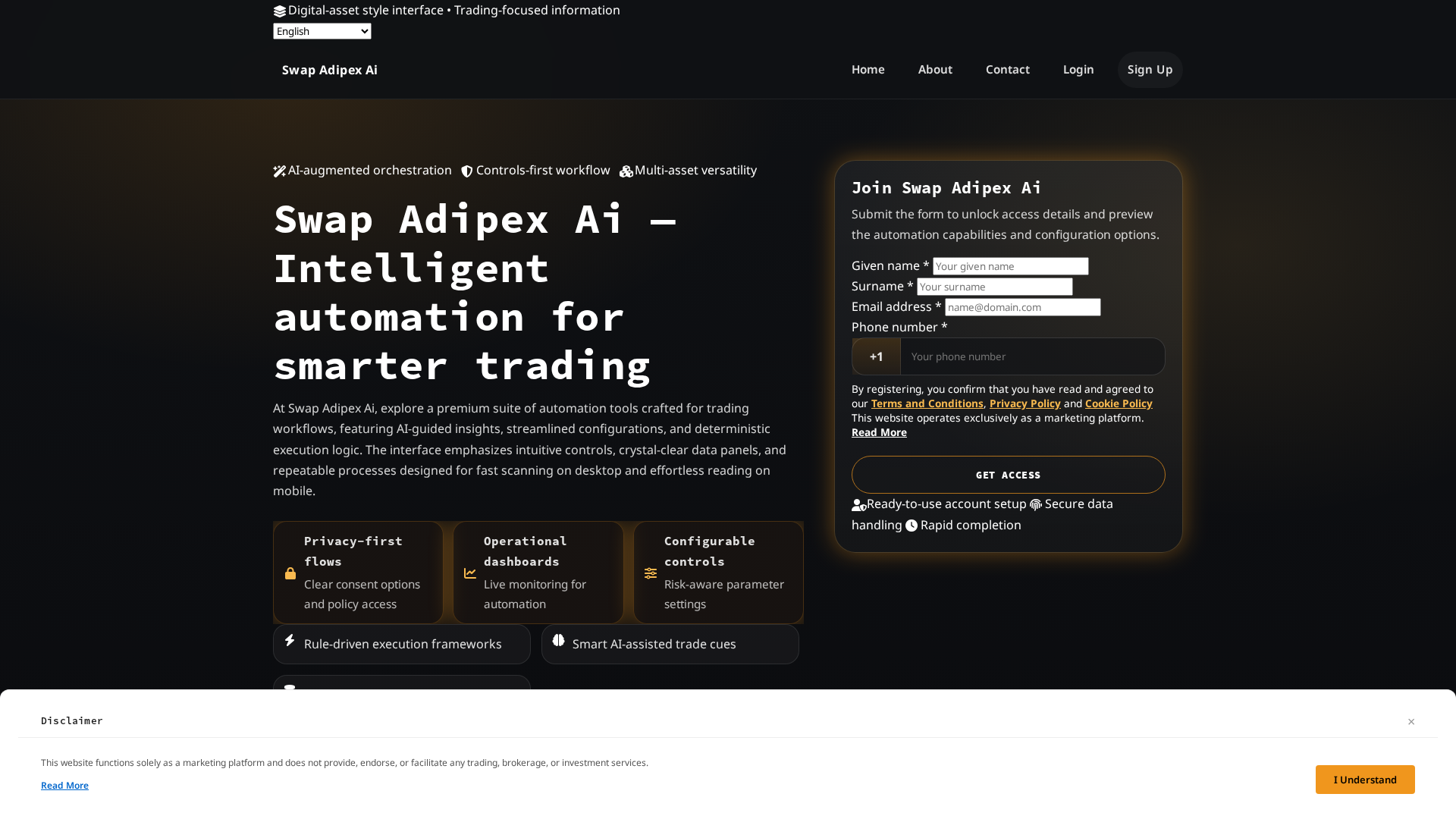 Screenshot of swapadipexaiplatform.com
