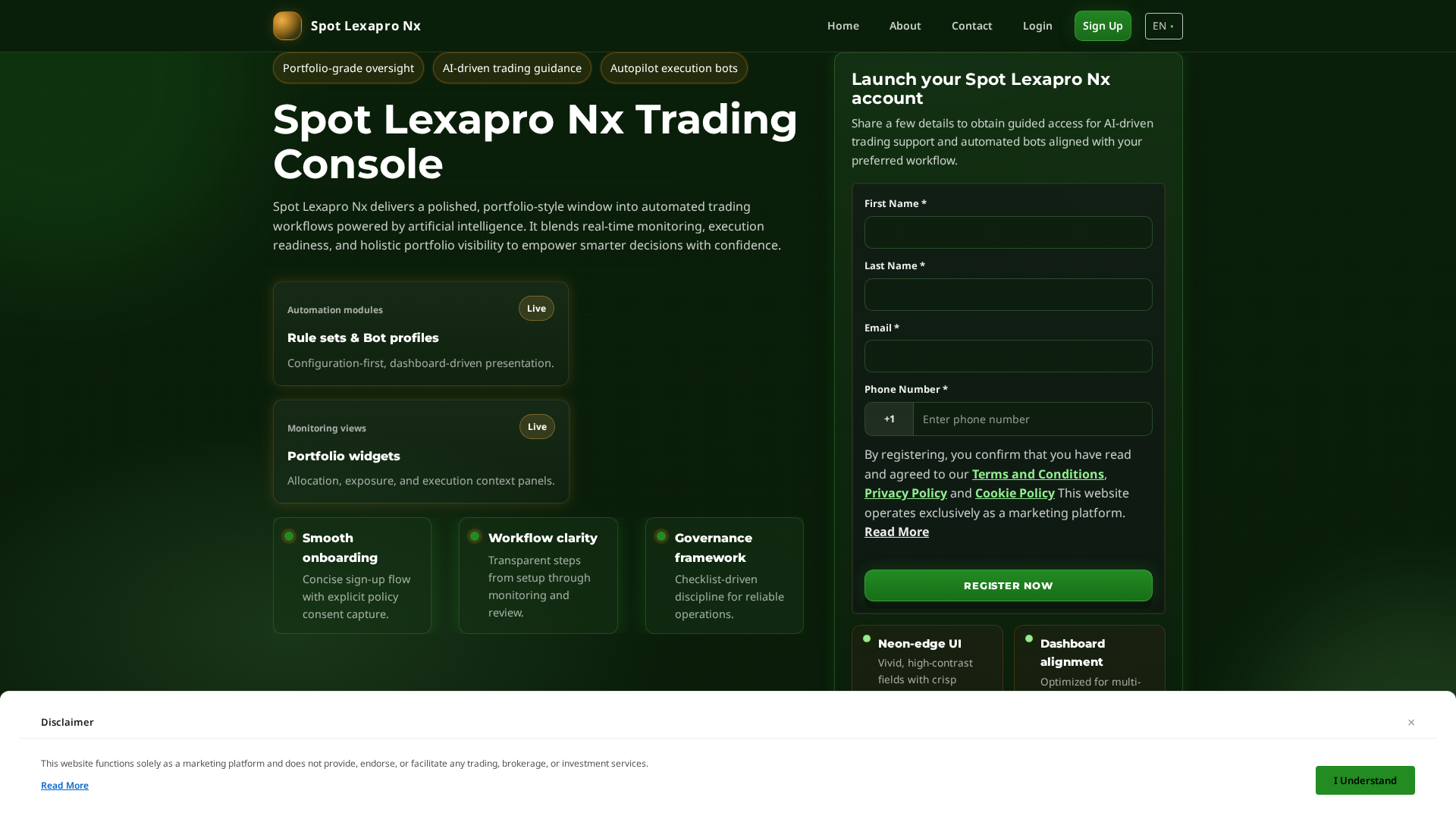 Screenshot of spotlexapronxsoftware.com