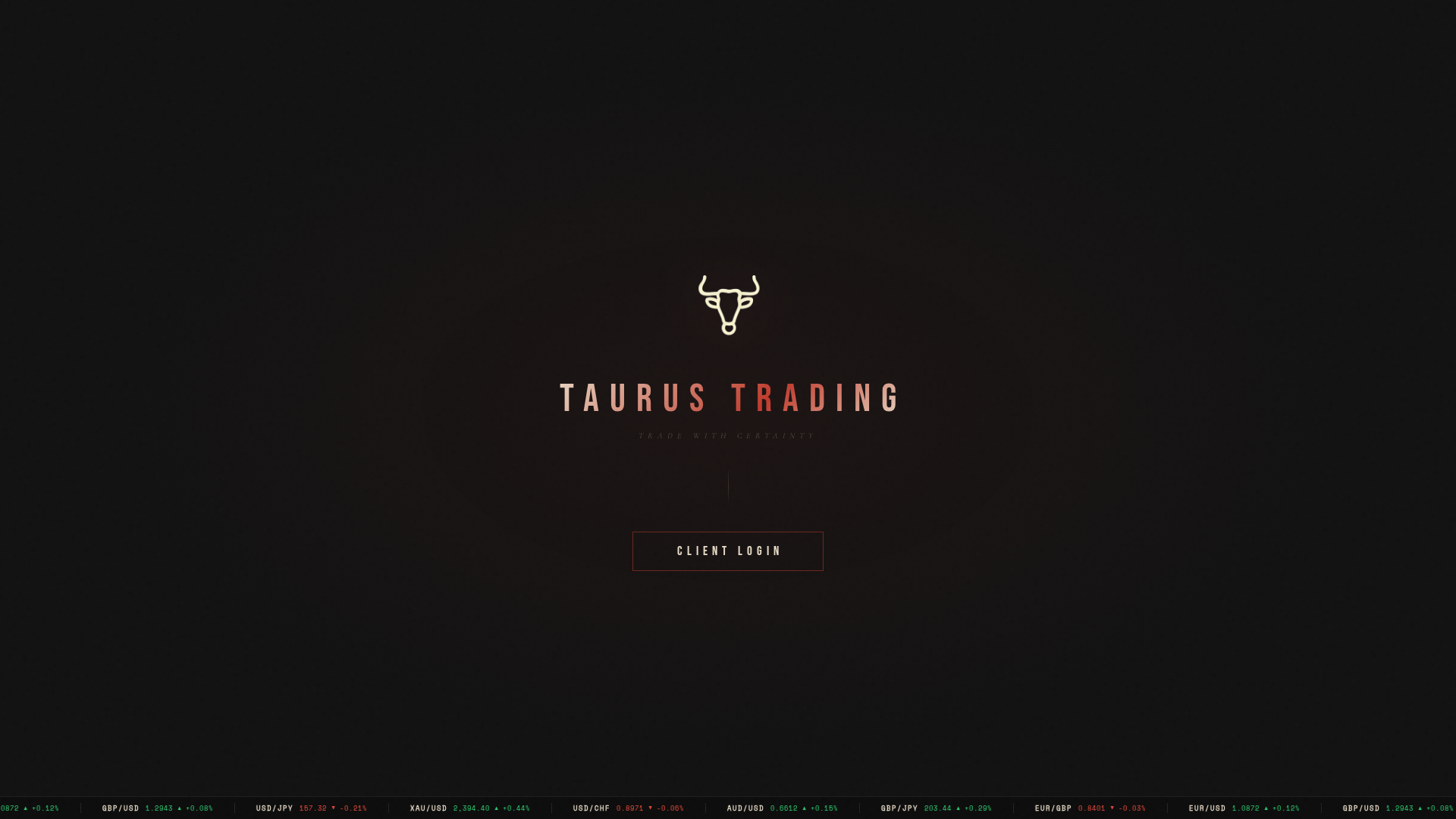 Screenshot of taurustrading.net