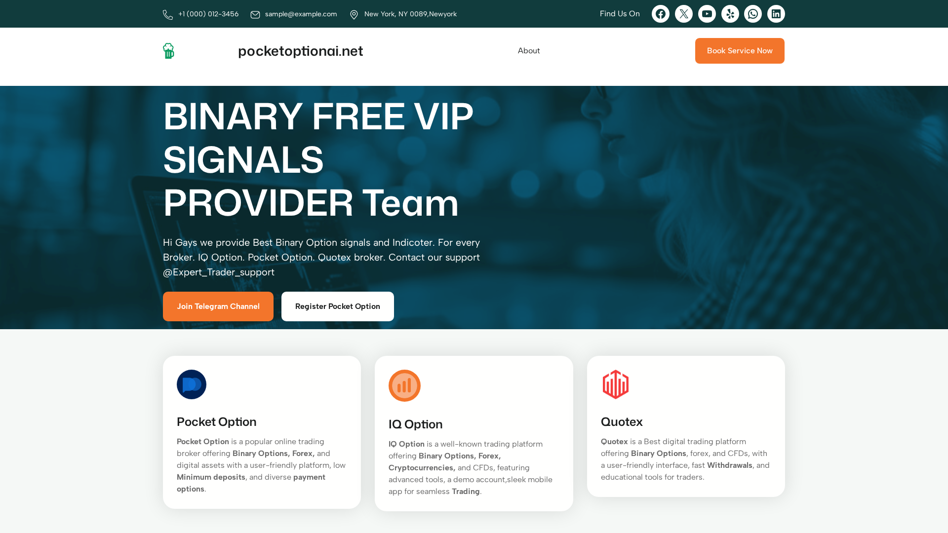 Screenshot of pocketoptionai.net