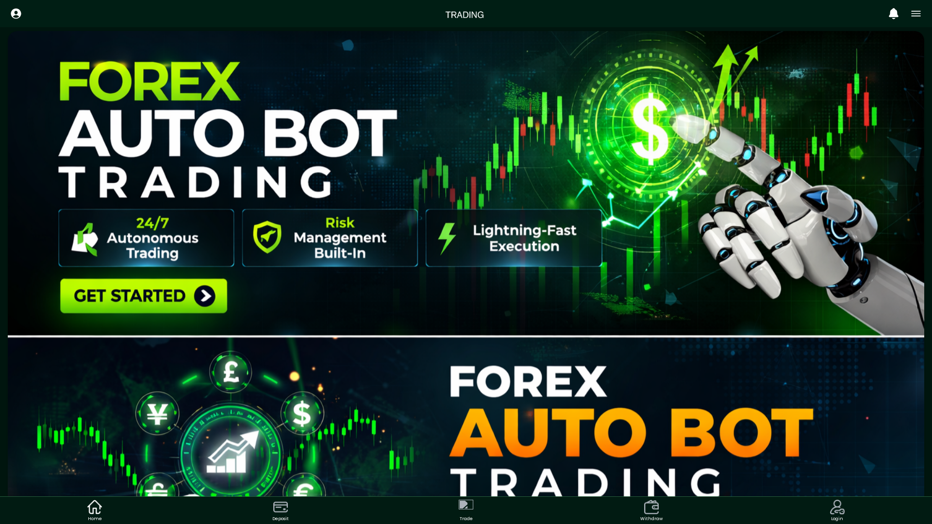 Screenshot of forexautobottrading.online
