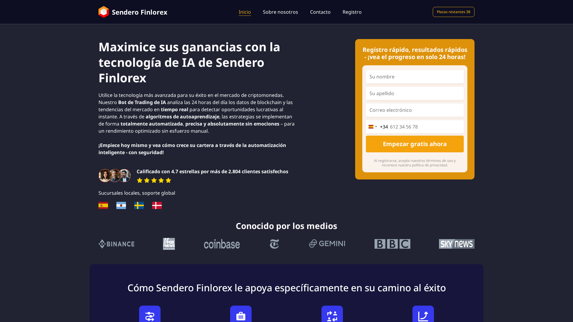 Screenshot of senderofinlorex-ia.com
