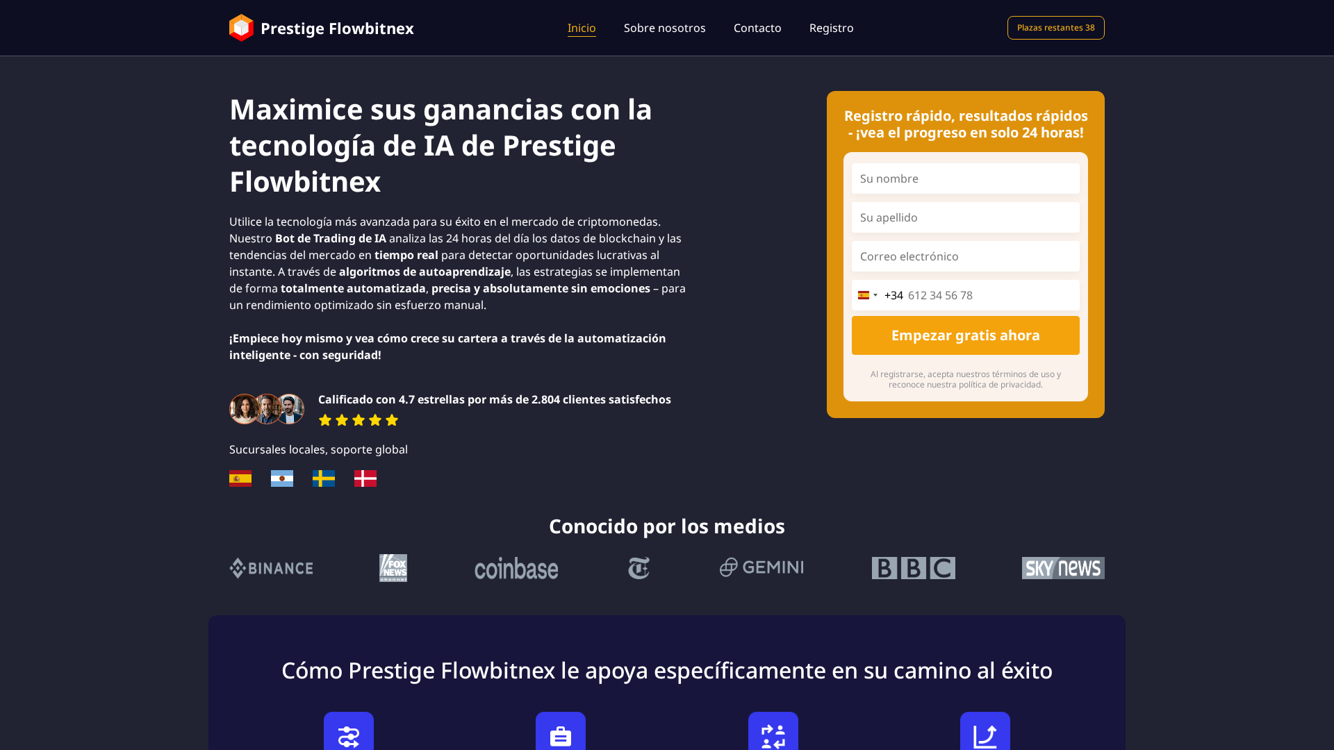 Screenshot of prestigeflowbitnexia.com
