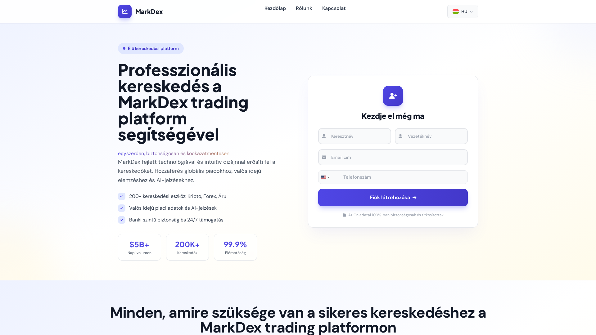 Screenshot of markdex-ai-hu.com