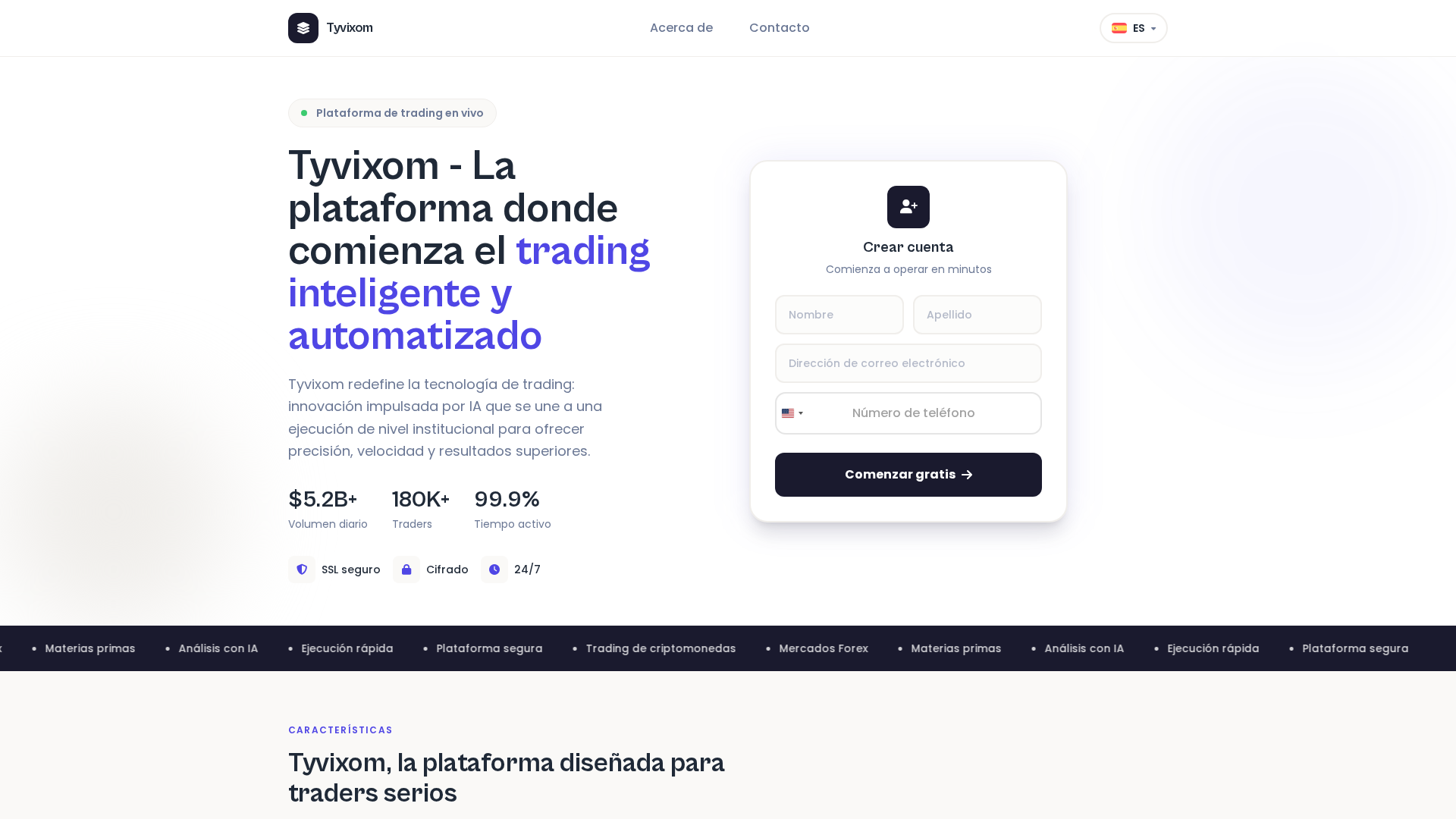 Screenshot of tyvixom-ai-es.com