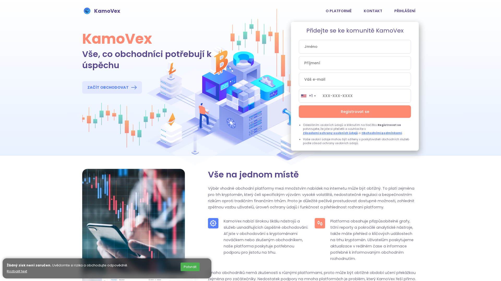 Screenshot of kamovex.cz