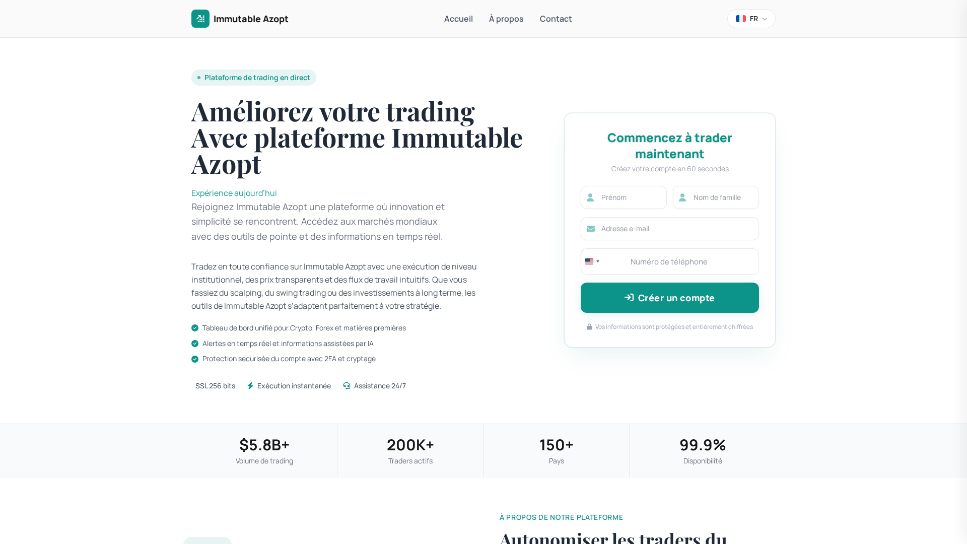 Screenshot of immutableazopt-ai-fr.com