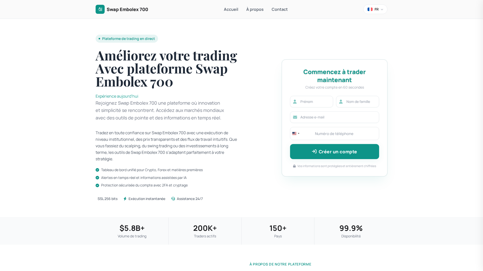 Screenshot of swapembolex700-fr.com