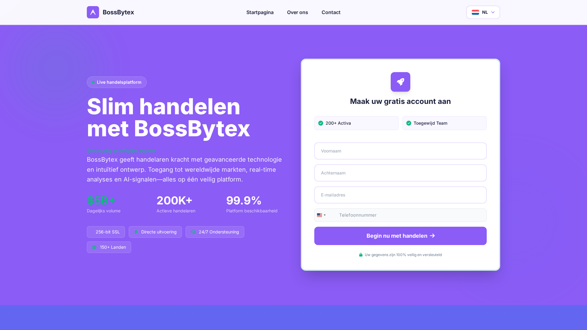 Screenshot of bossbytex-nl.com