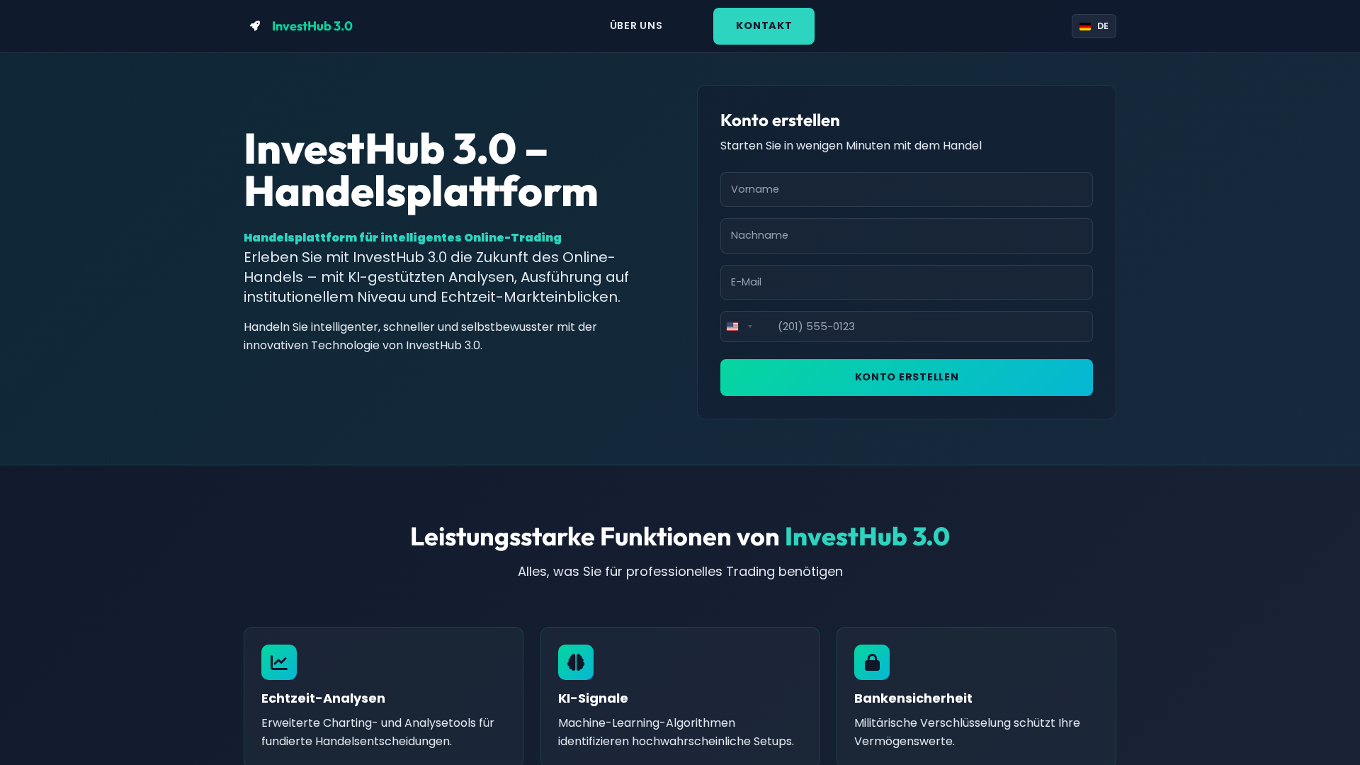 Screenshot of investhub30-de.com