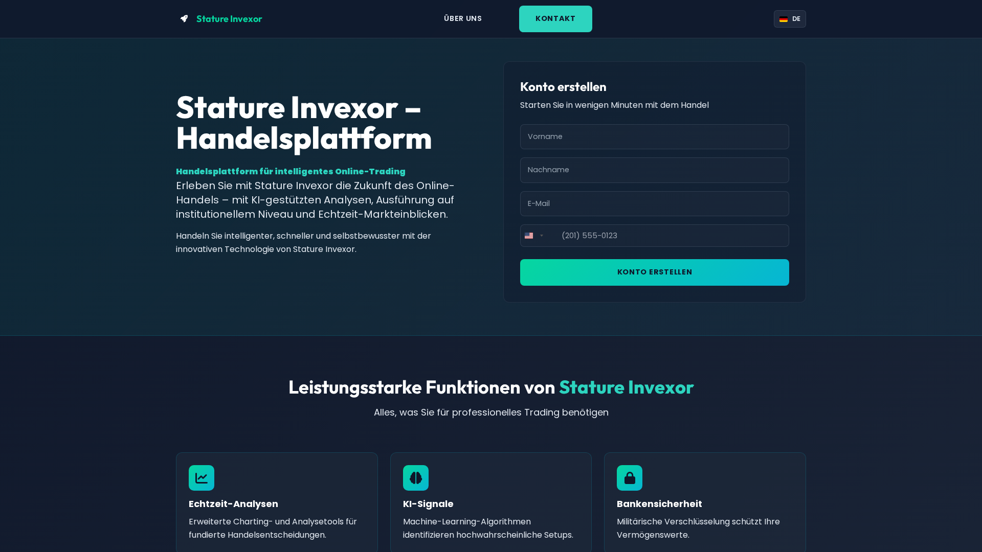 Screenshot of statureinvexor-de.com