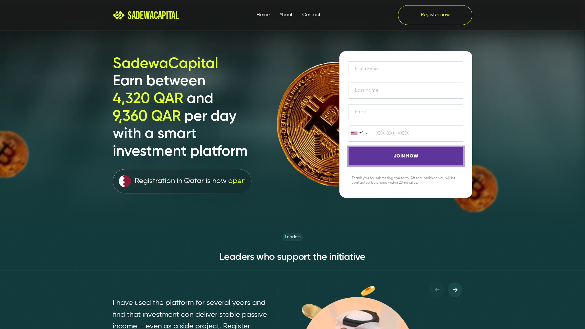 Screenshot of sadewacapitalqa.com