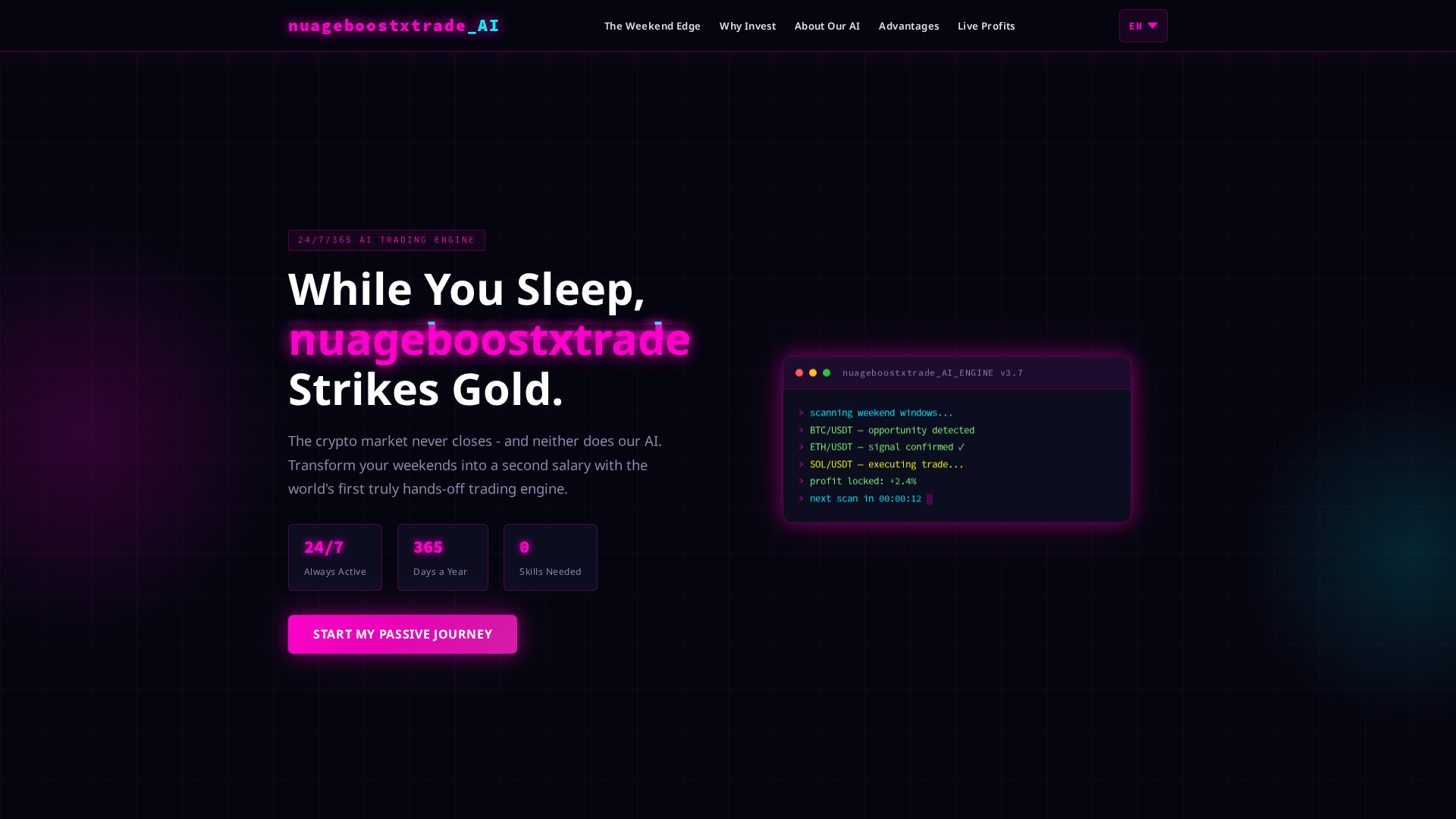 Screenshot of nuageboostxtrade.net