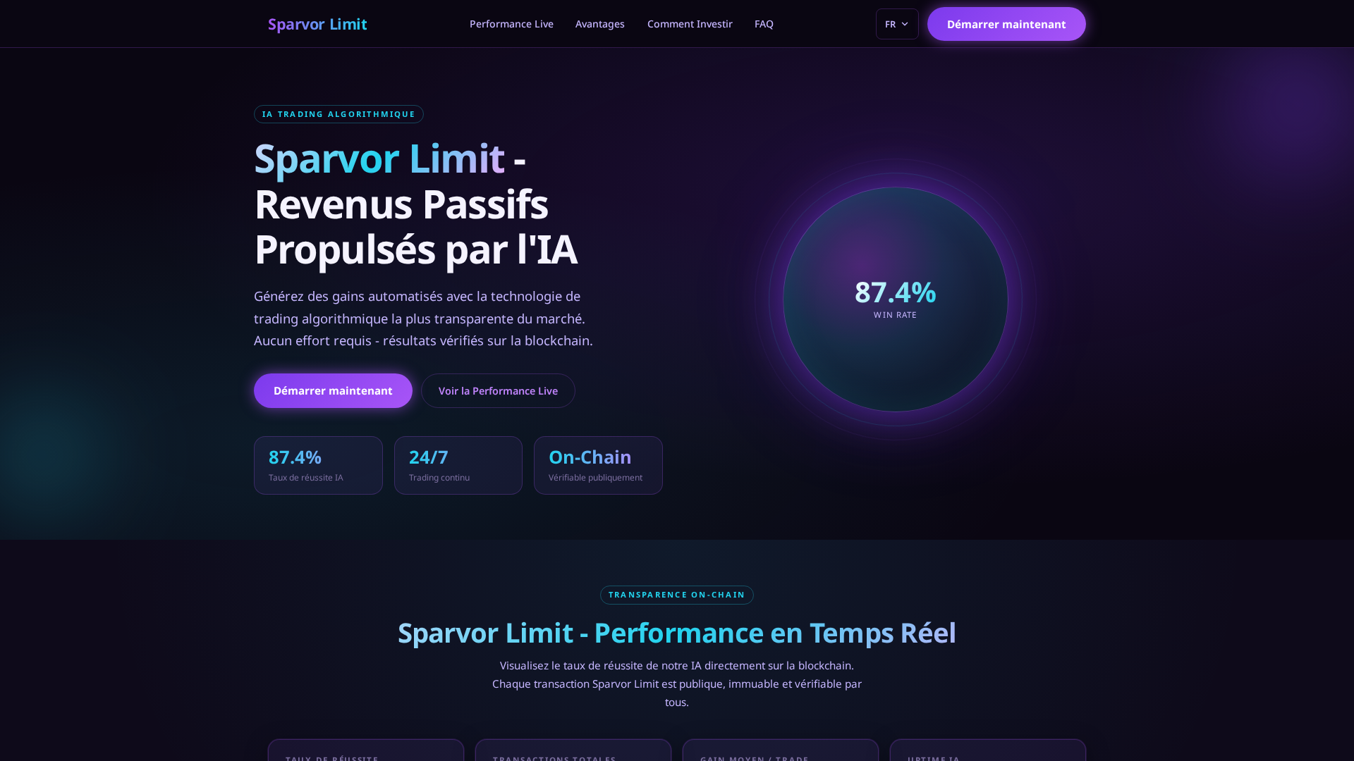Screenshot of sparvorlimittrade.com
