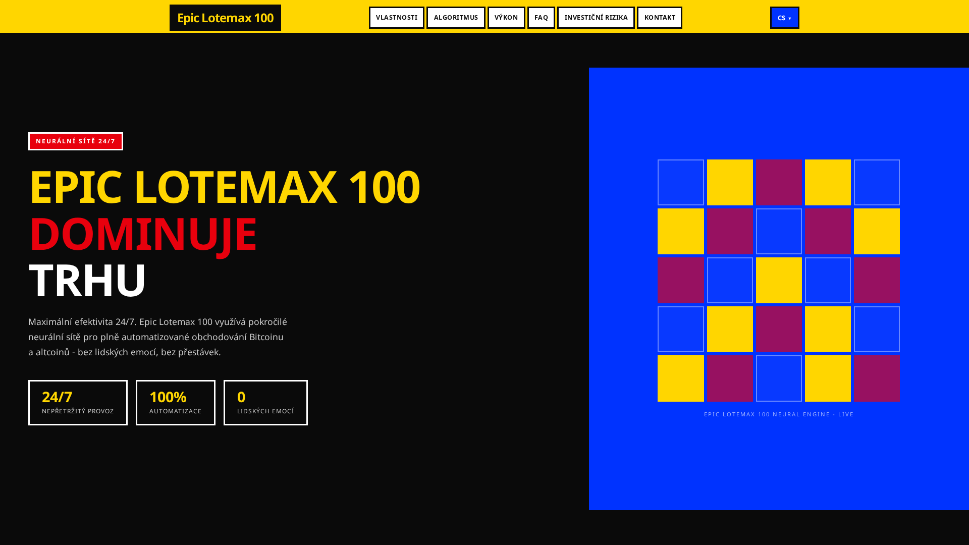 Screenshot of epiclotemax100trade.com