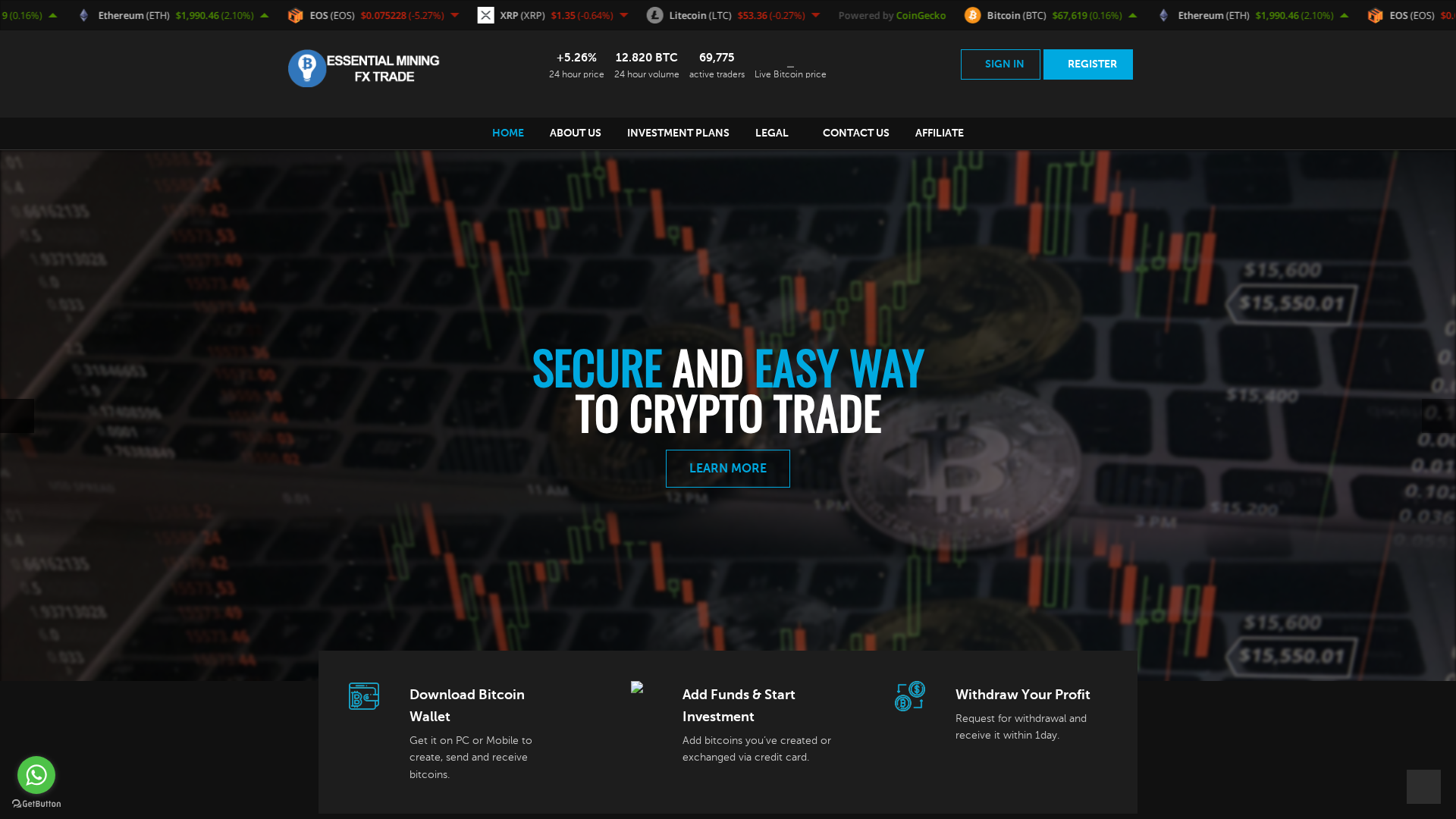 Screenshot of essentialfxtrade.com