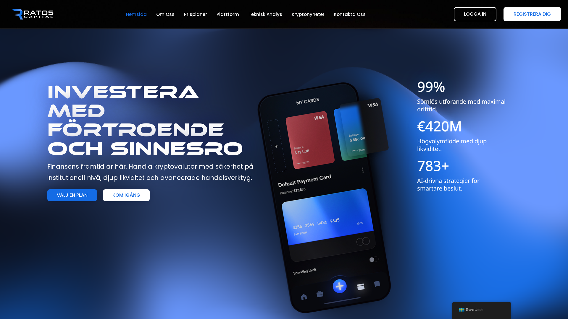 Screenshot of ratos-capital.com