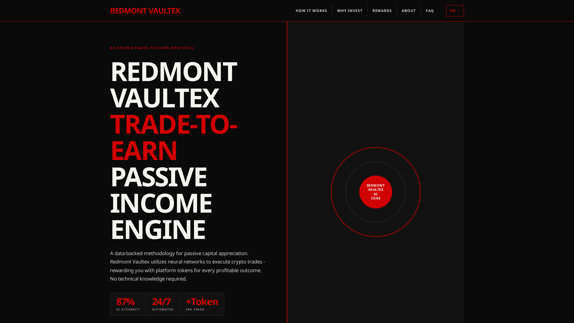 Screenshot of redmontvaultex.org
