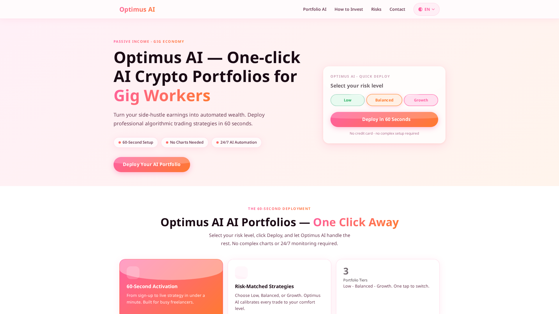 Screenshot of optimusaitrade.com