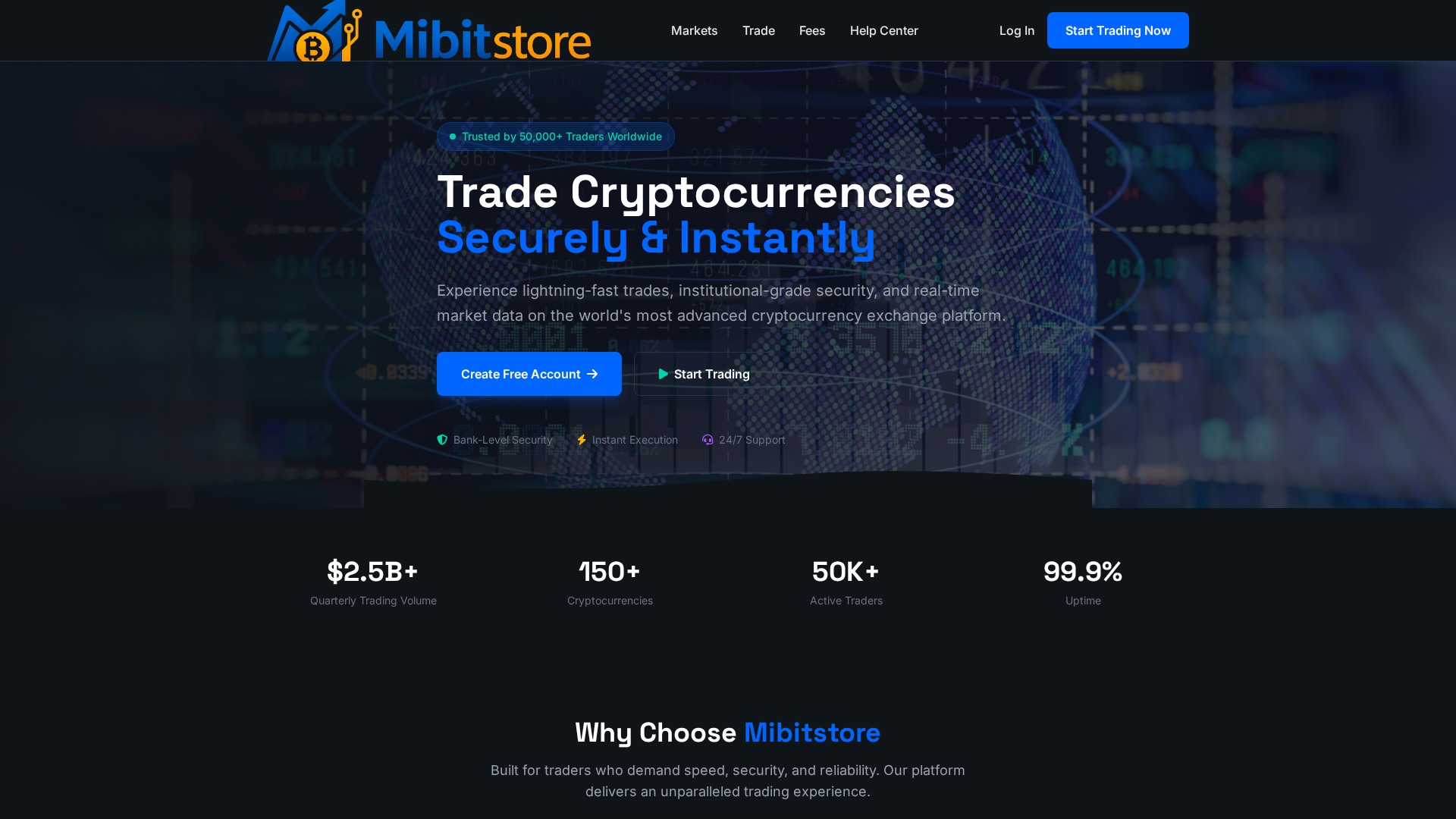 Screenshot of mibitstore.net