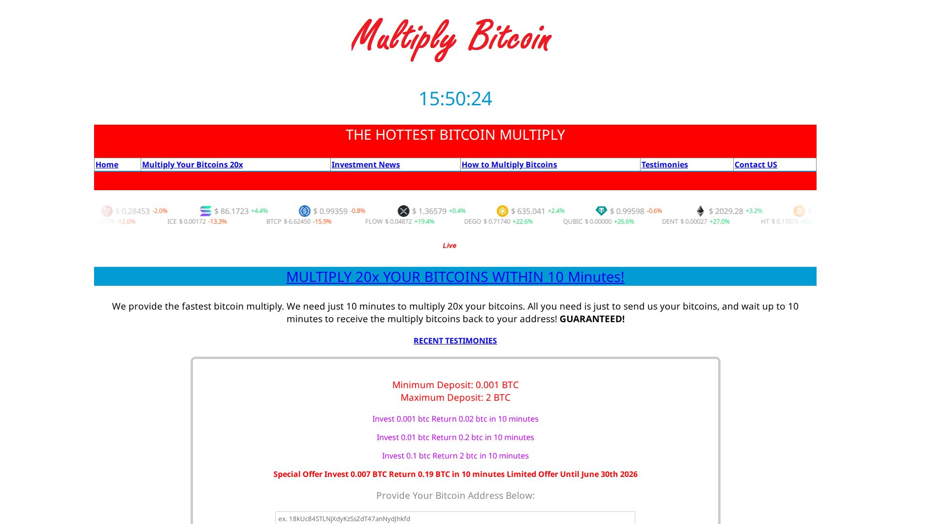 Screenshot of 10xbtc.sbs