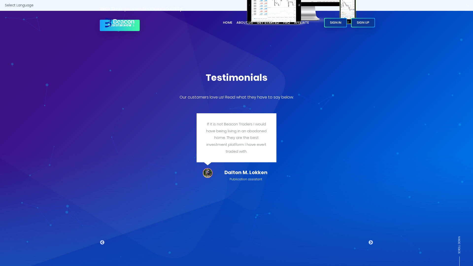 Screenshot of tradeblockfield.com