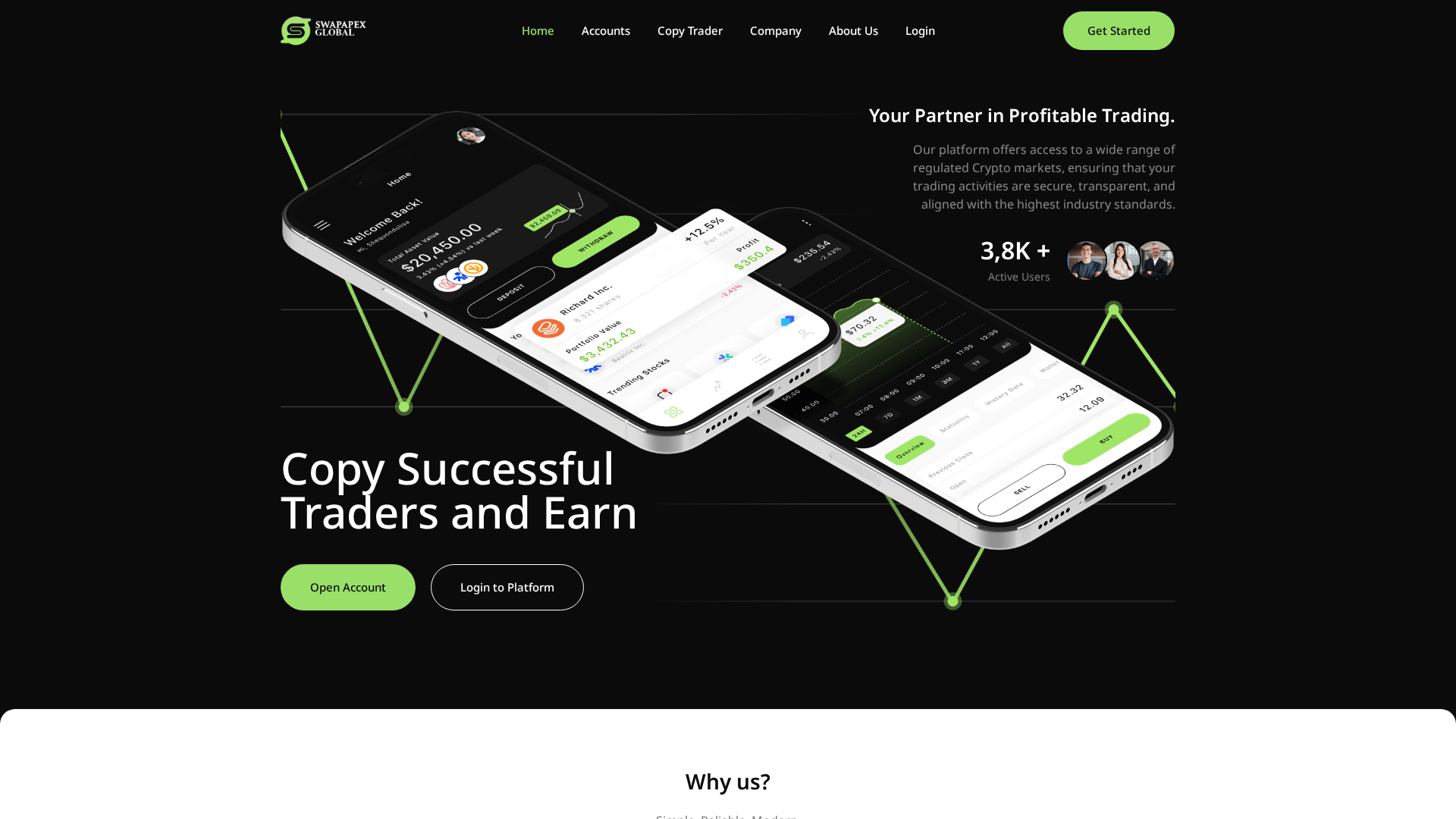 Screenshot of swapapexglobal.com