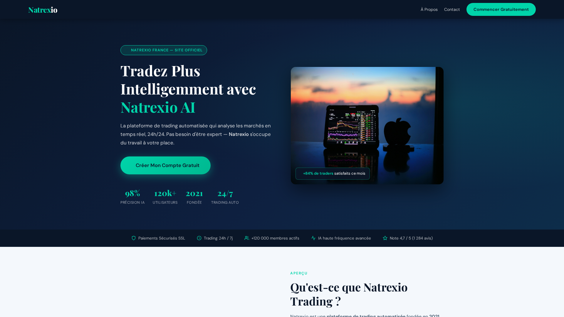 Screenshot of natrexio-fr.com