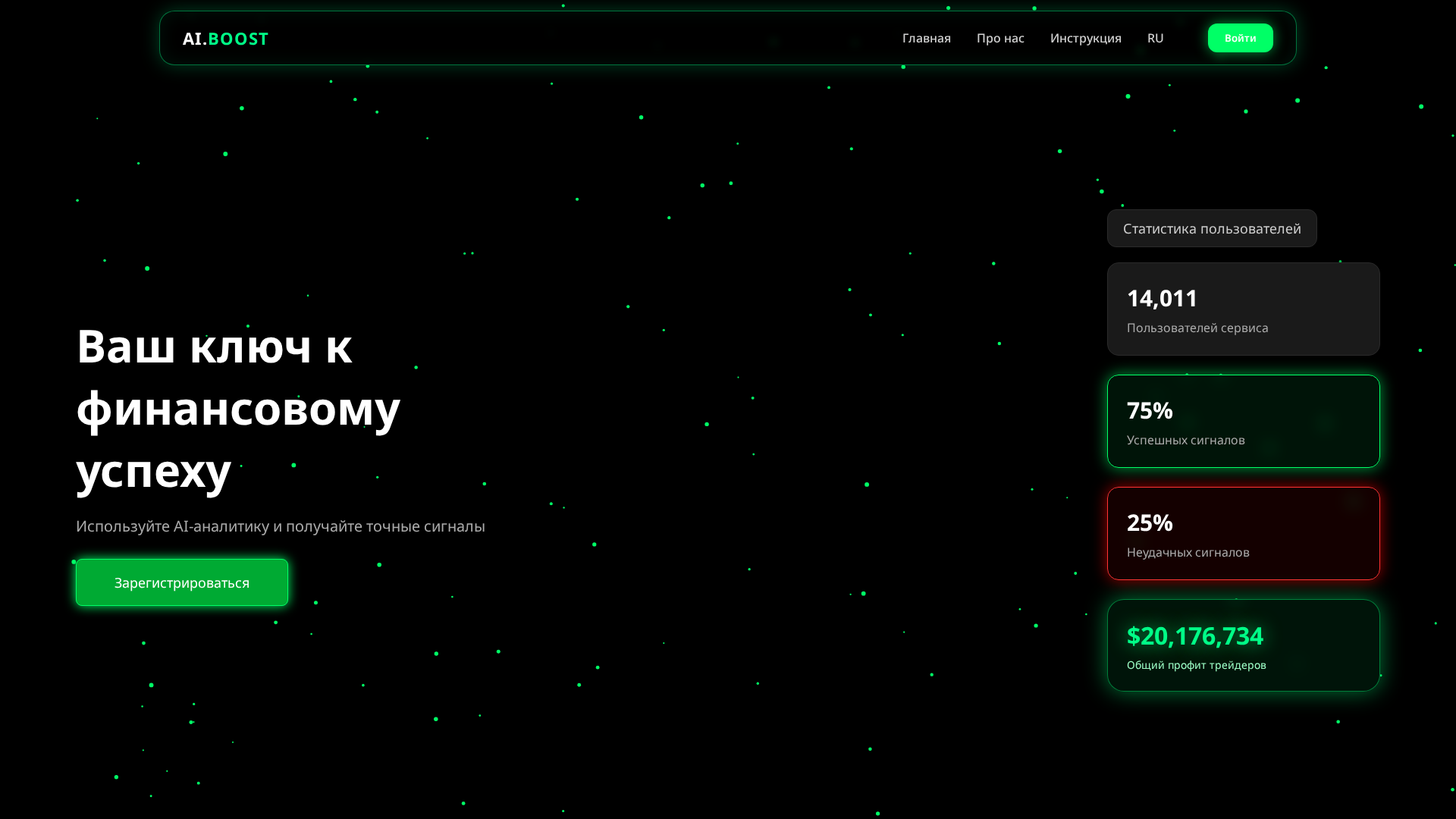 Screenshot of aiboost.trade