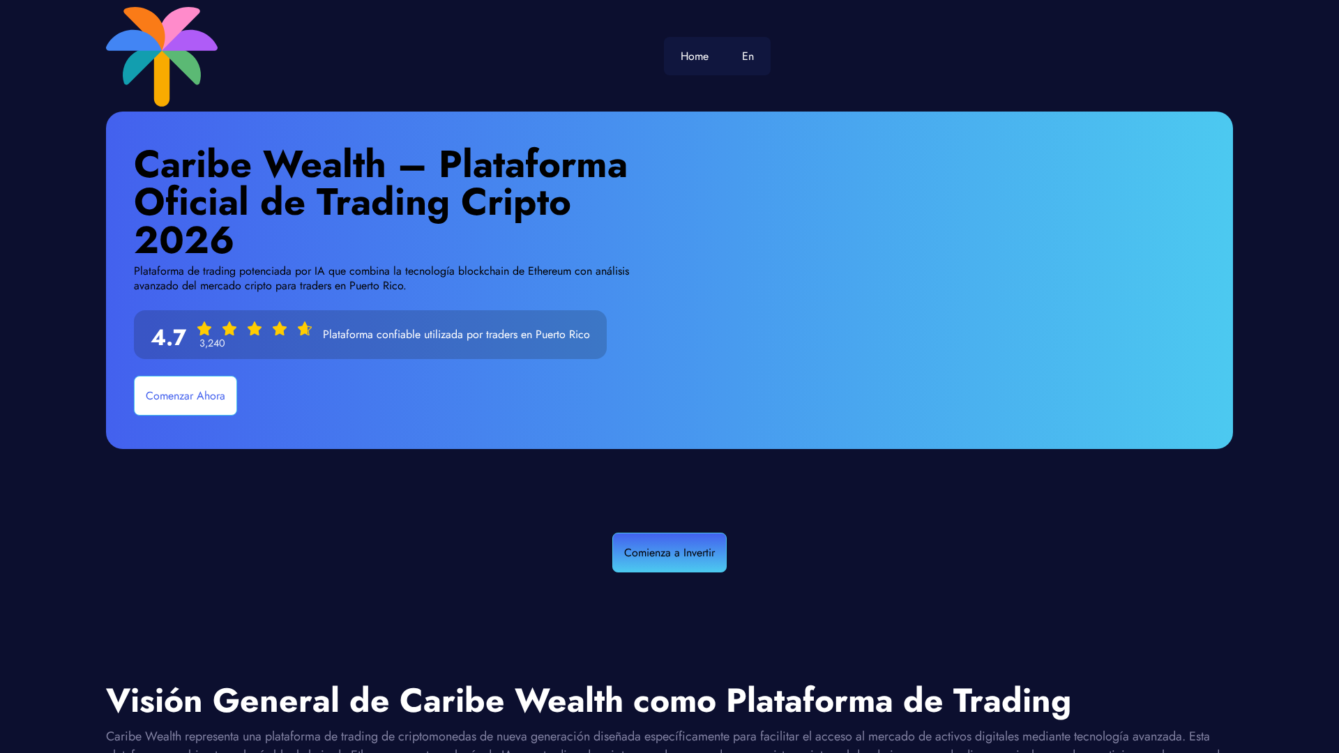 Screenshot of caribe-wealth.com