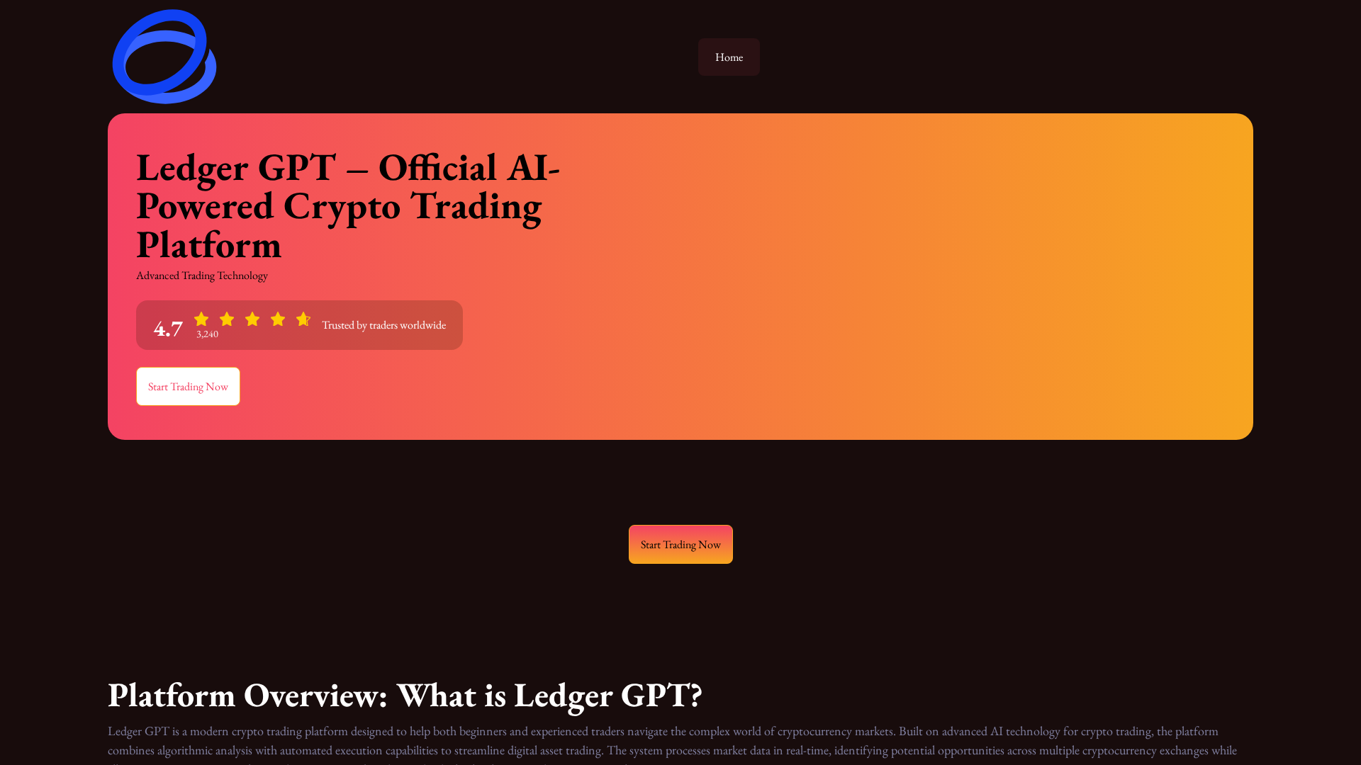 Screenshot of ledgergpt.net
