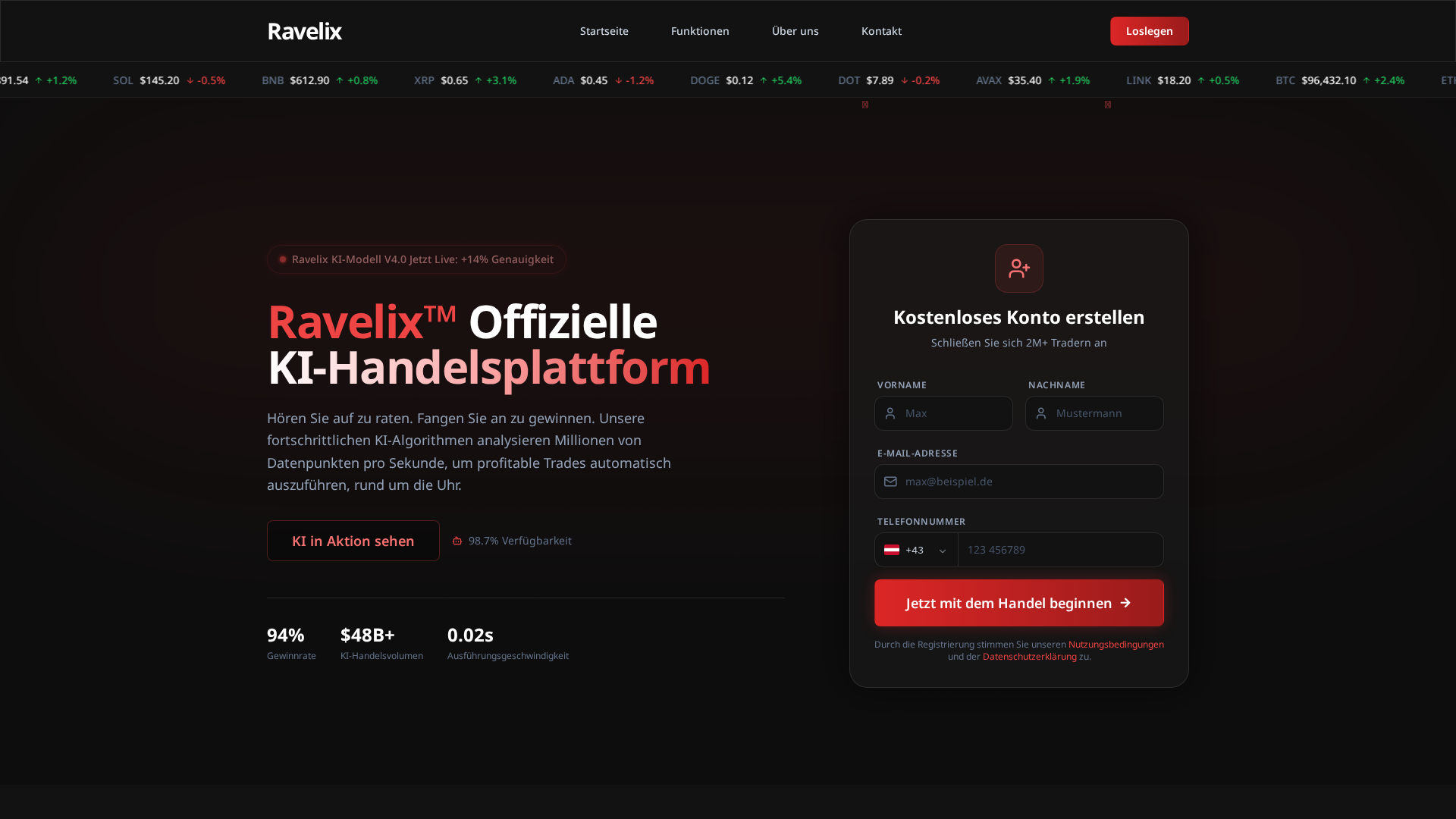 Screenshot of ravelix-invest-official.de