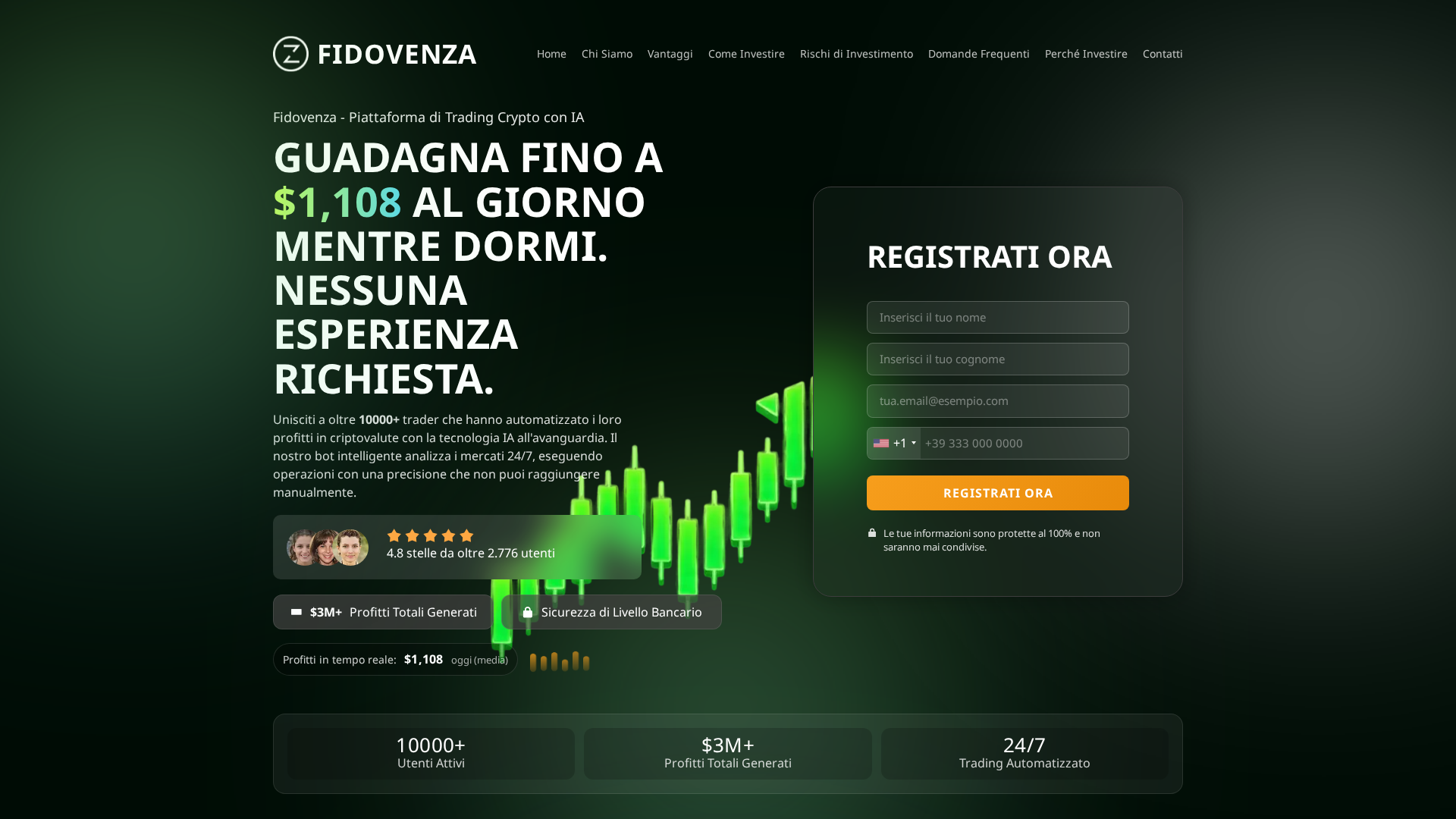 Screenshot of fidovenzatrade.com