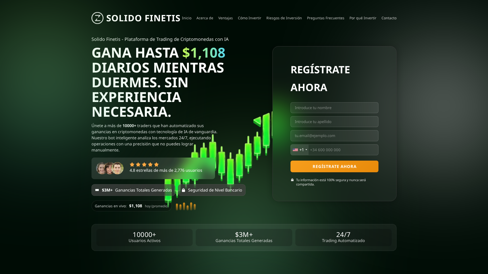 Screenshot of solidofinetistrade.com