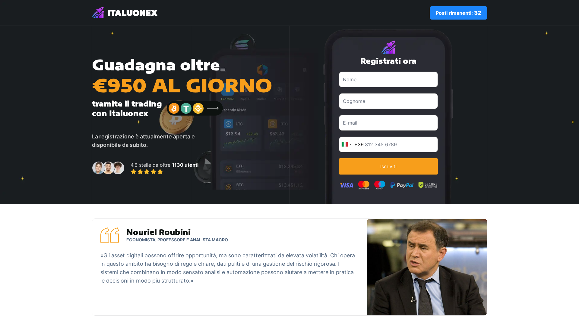 Screenshot of italuonex-it.com