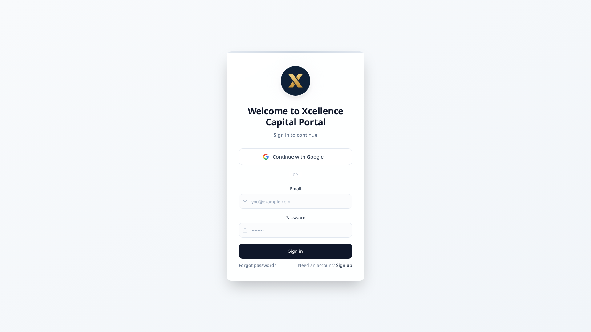 Screenshot of xcellencecap.com