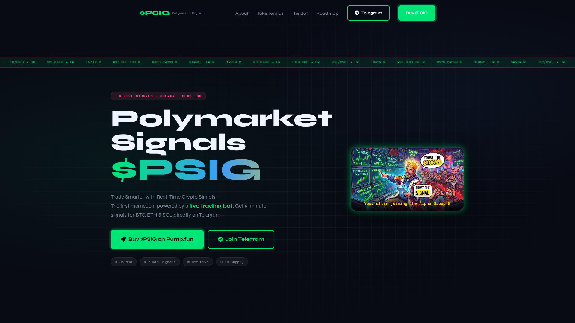 Screenshot of polymarketking.com