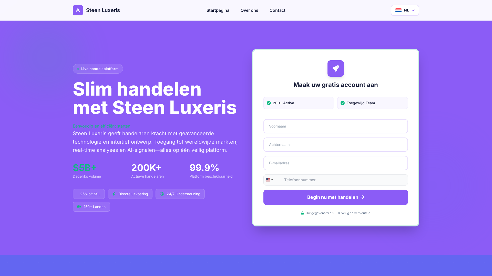 Screenshot of steenluxeris-nl.com