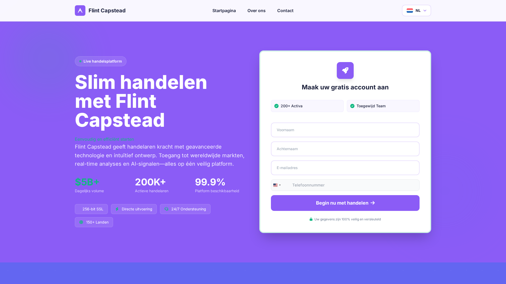 Screenshot of flintcapstead-nl.com