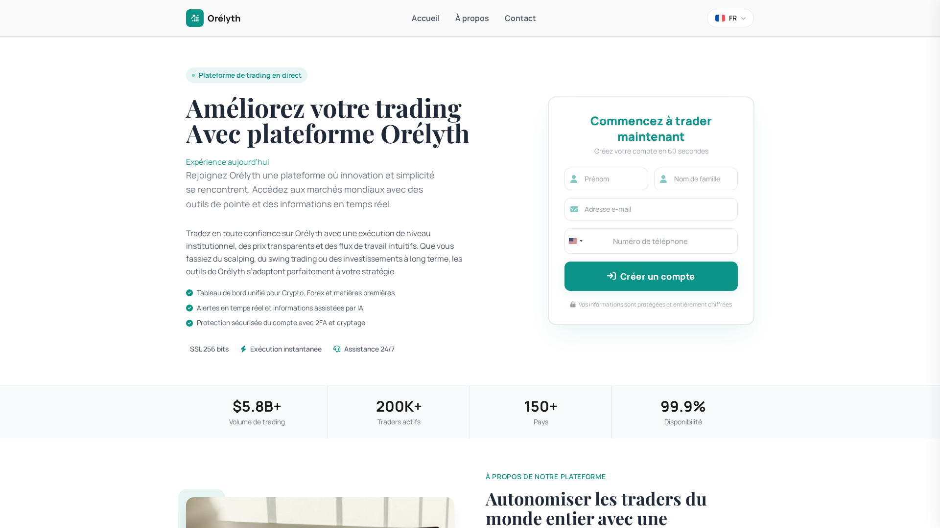Screenshot of orelyth-ai-fr.com