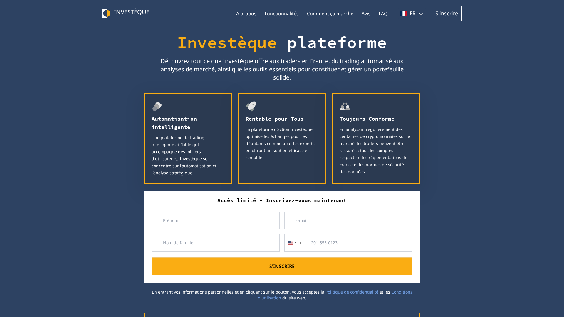 Screenshot of investeque.com