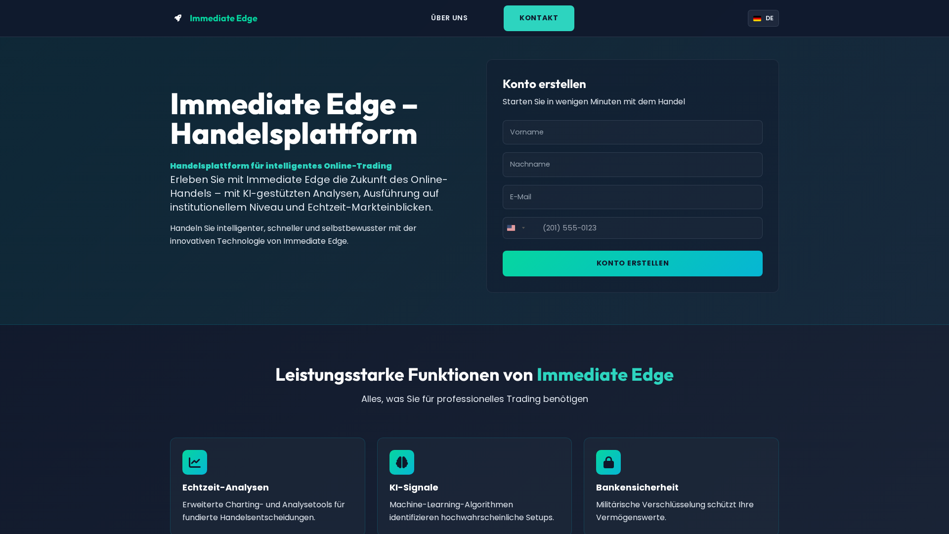 Screenshot of immediateedge-ai-de.com