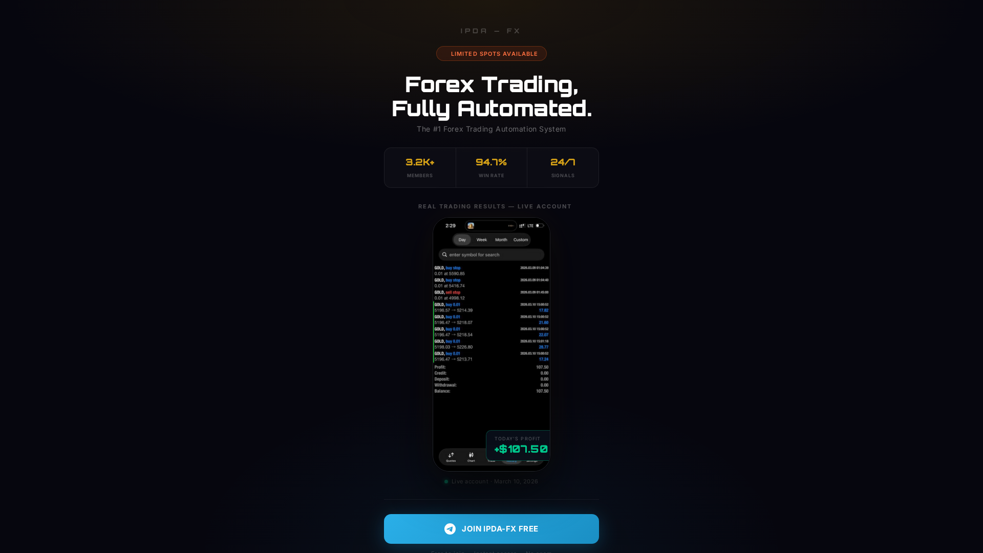 Screenshot of ipdafx.com.ng