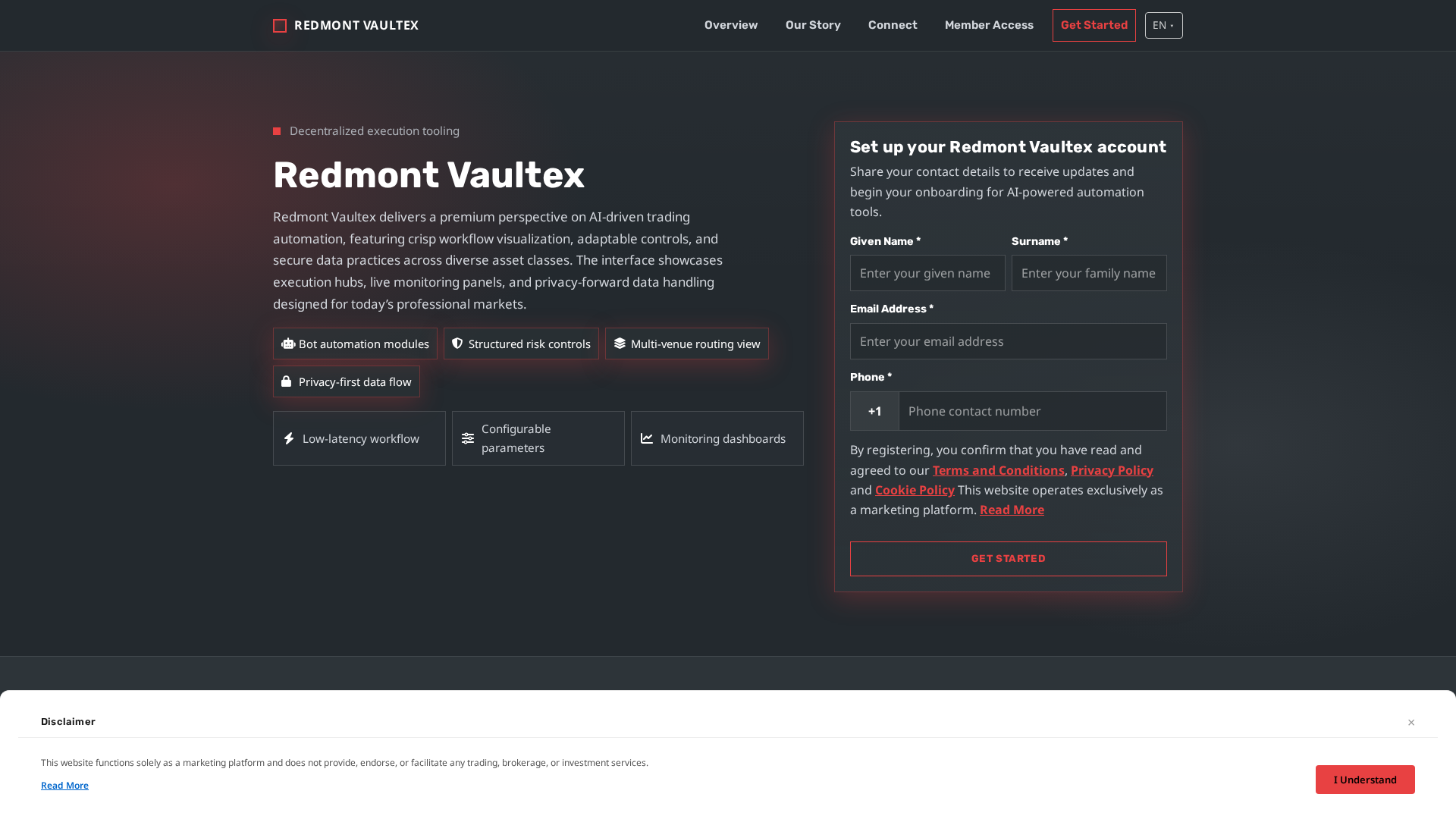 Screenshot of redmontvaultex.xyz