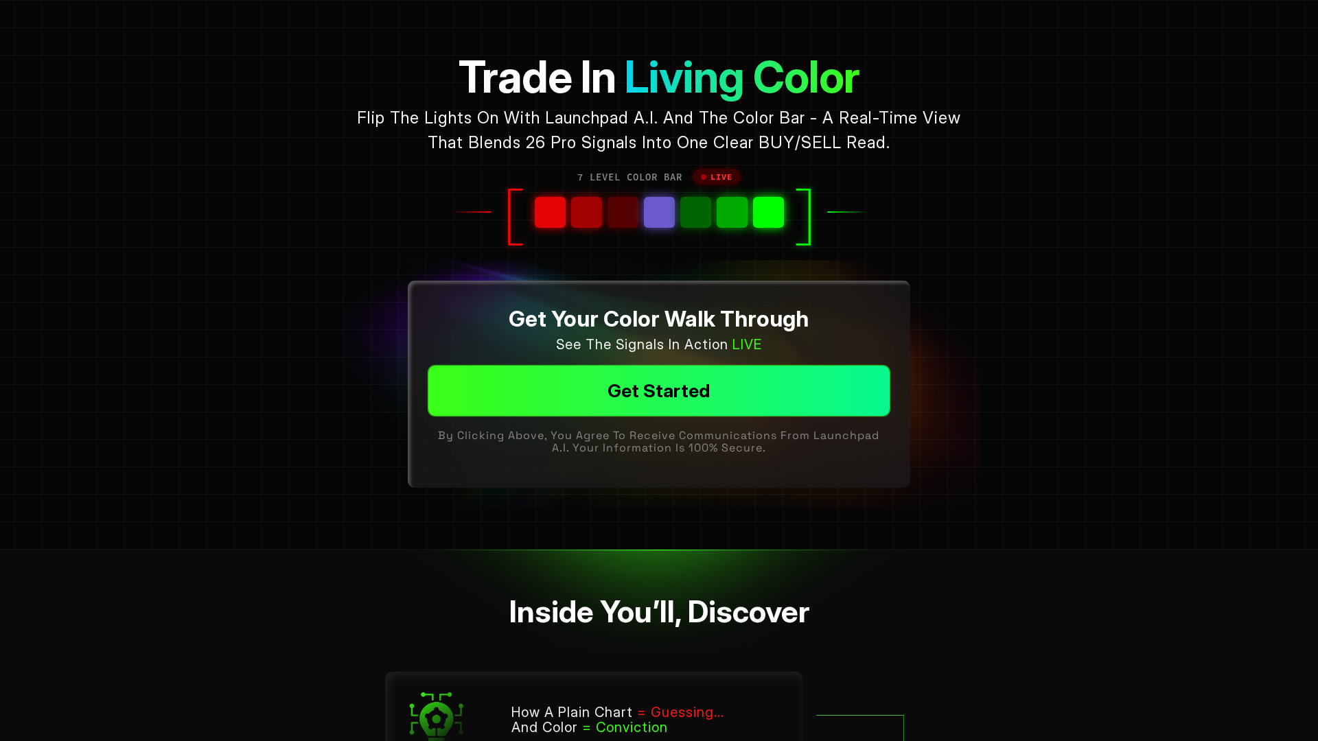 Screenshot of launchpadaitrading.com
