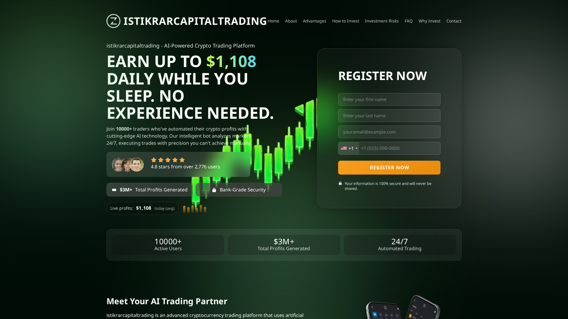 Screenshot of istikrarcapitaltrading.org