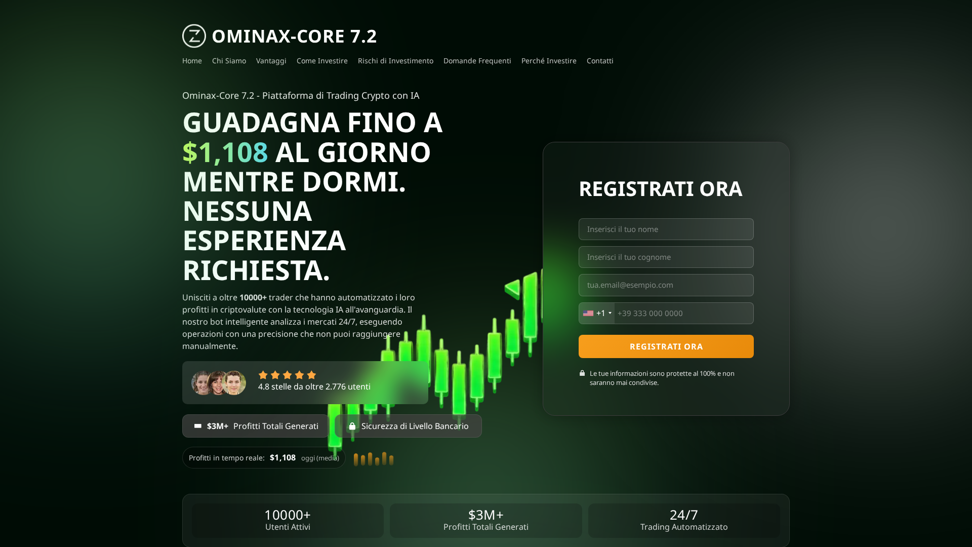 Screenshot of ominax-core72trade.com